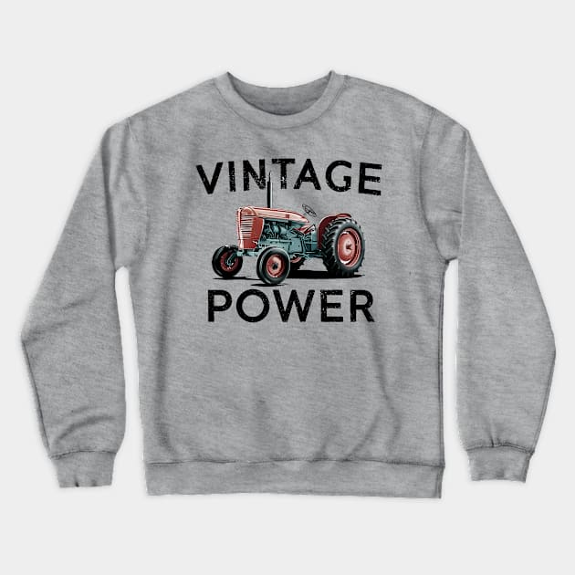 Old Tractor Crewneck Sweatshirt by TaevasDesign